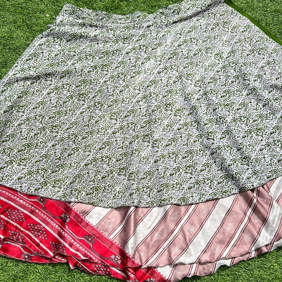 Reversible Flowy Gypsy Maxi Skirt, OS - Picture 6 of 12